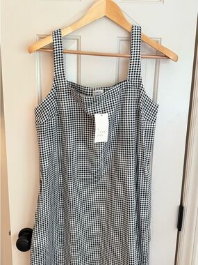 a new day Black and White Gingham Tank Dress
